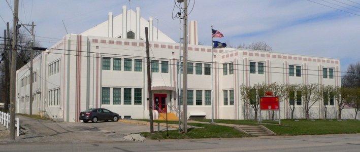 Hiawatha, Kansas National Guard armory from SE 1