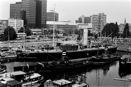 Het voormalige stormramschip in het Maritiem Museum Rotterdam in de Leuvehaven t, Bestanddeelnr 930-3575