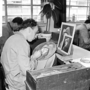 Het vervaardigen van Delfts Blauw , reportage, Bestanddeelnr 916-1718
