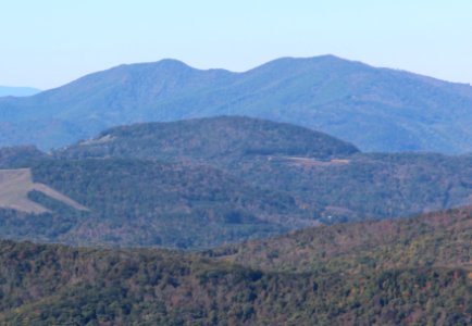 Hawk and Little Yellow Mountains from Grandfather Mountain, Oct 2016