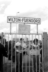 Havenstaking Rotterdam stakers bij Wilton-Fijenoord, Bestanddeelnr 923-8048