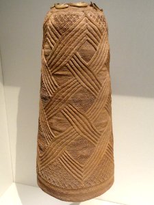 Hat, late 1800s to early 1900s, Central Africa, Democratic Republic of Congo, possibly Yombe people, fiber, leopard claws - Cleveland Museum of Art - DSC08750