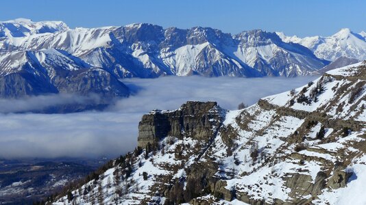 Nature mountain snow