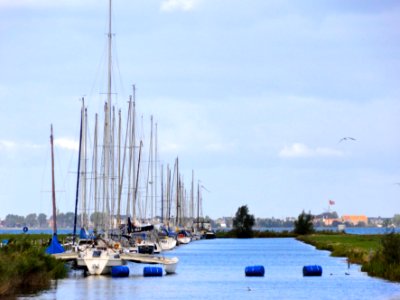 Haventje Schardam met Hoorn op de achtergrond