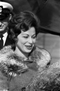 Haya Harareet, hoofdrolvertolkster, in de rol van Esther, in de film Ben Hur, Bestanddeelnr 911-6563