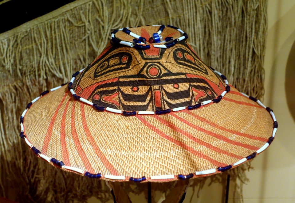 Hat, probably Tlingit, 1862 - Ethnological Museum, Berlin - DSC01072