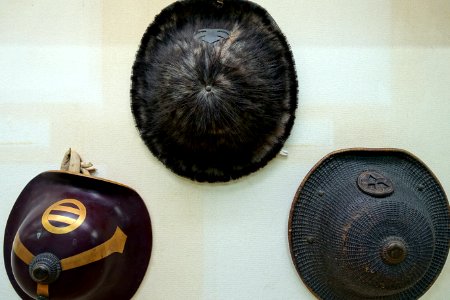 Hats - Hakone Checkpoint Exhibition Hall - Hakone no Seki (barrier station) - Hakone, Japan - DSC06036