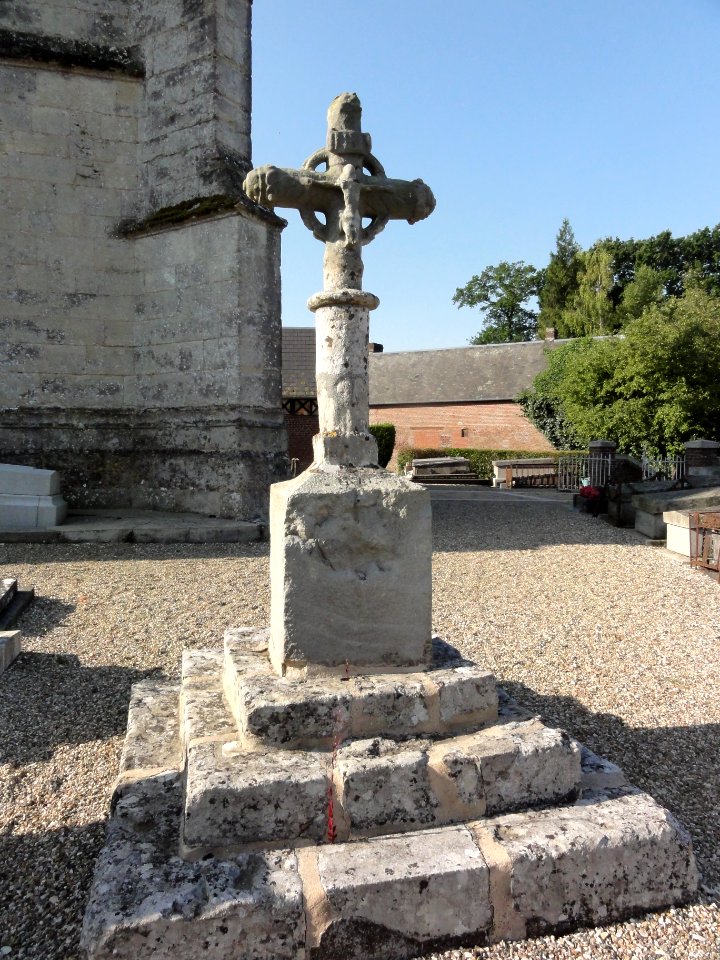 Hattenville (Seine-Mar.) croix de cimetière 1648, recto