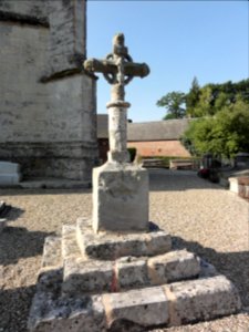 Hattenville (Seine-Mar.) croix de cimetière 1648, recto