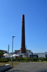 Hattersheim, Ehemalige Sarotti-Schokoladenfabrik, Schornstein (1)