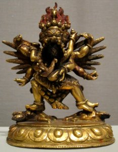 Hayagriva statue from Tibet, 18th-19th century, gilt bronze, Honolulu Museum of Art