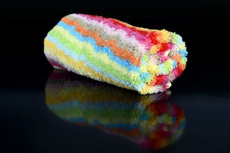 Fluffy colorful color