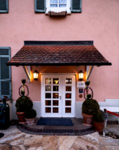 Haupteingang des Landhotels Hirsch in Bebenhausen bei Tübingen 2019