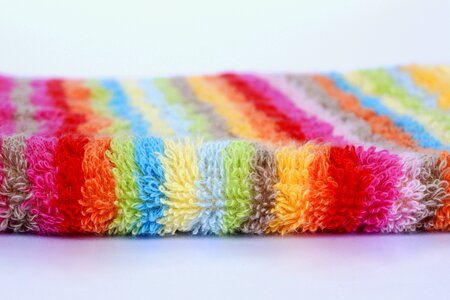 Fluffy colorful color