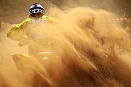 Sand motocross ride motorsport