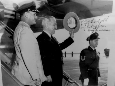 Harry Truman photo, with inscription to Sgt. Robert W. Boord - Oregon Air and Space Museum - Eugene, Oregon - DSC09737