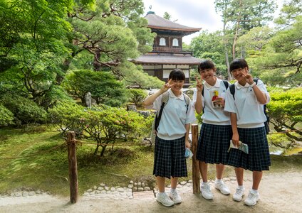 Uniforms arashiyama japan photo