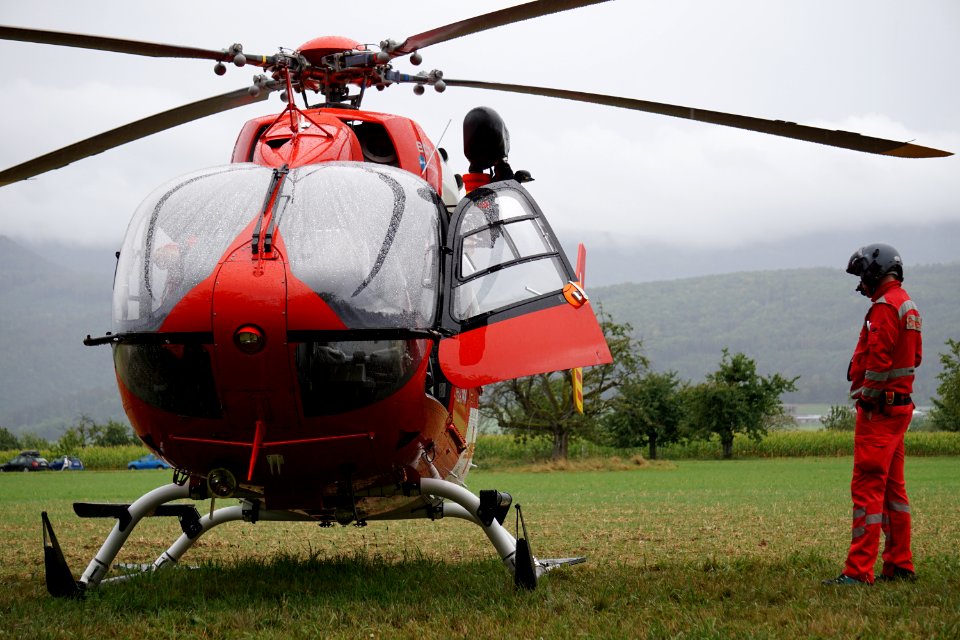 HB-ZRC in Dittingen shortly before take-off