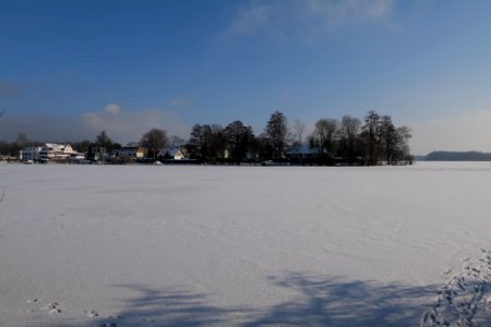 Havel from Hakenfelde with Tegelort with ice and snow 2021-02-10 04