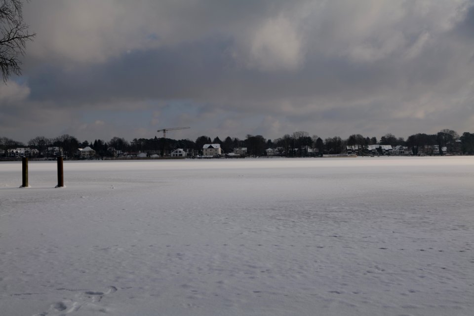 Havel from Bürgerablage with ice and snow 2021-02-10 09