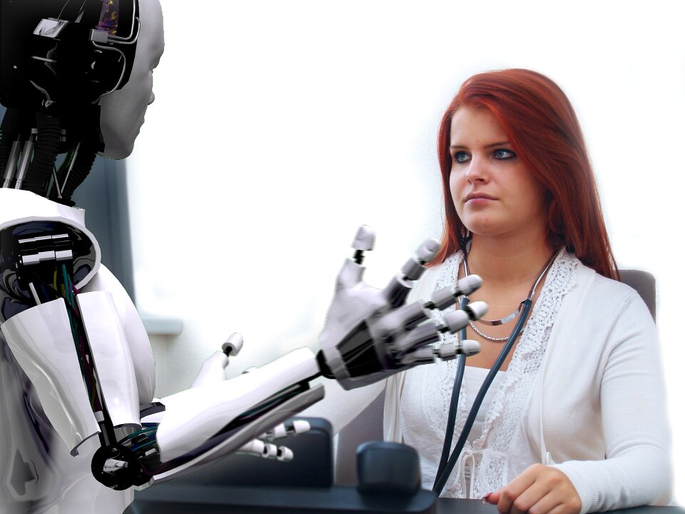 Time robot photomontage