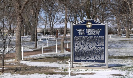 Hay Springs Camp Sheridan Spotted Tail HM
