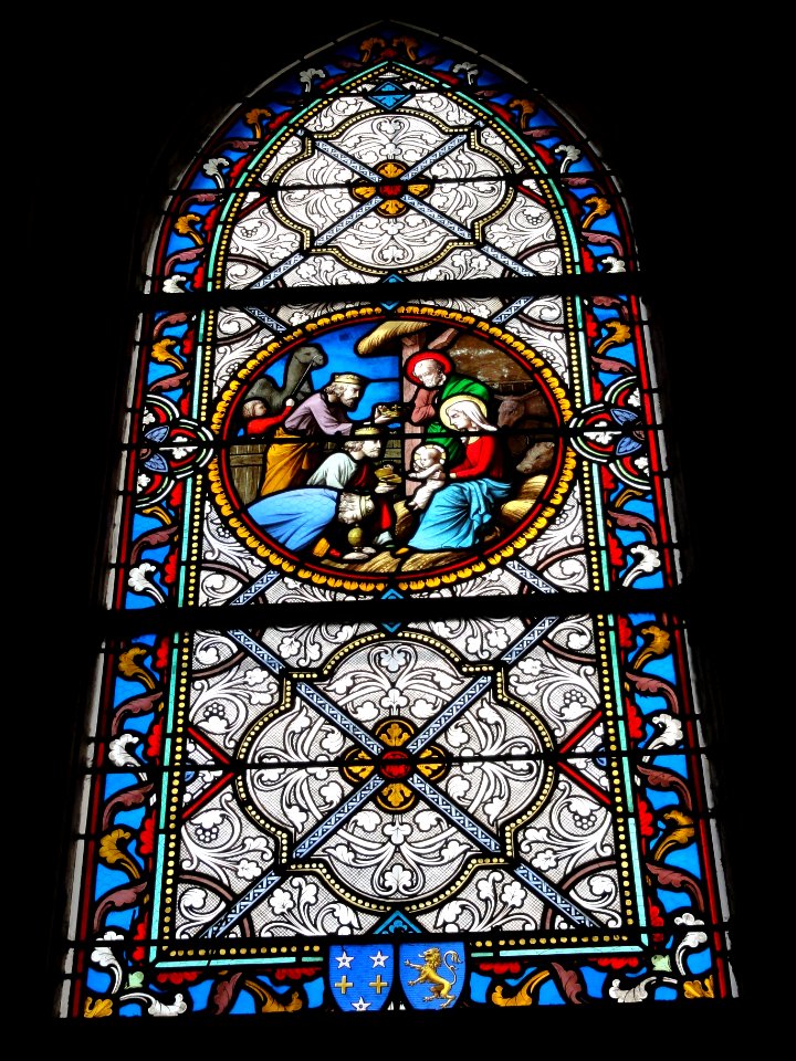 Hautot-l'Auvray (Seine-Mar.) église, vitrail 08