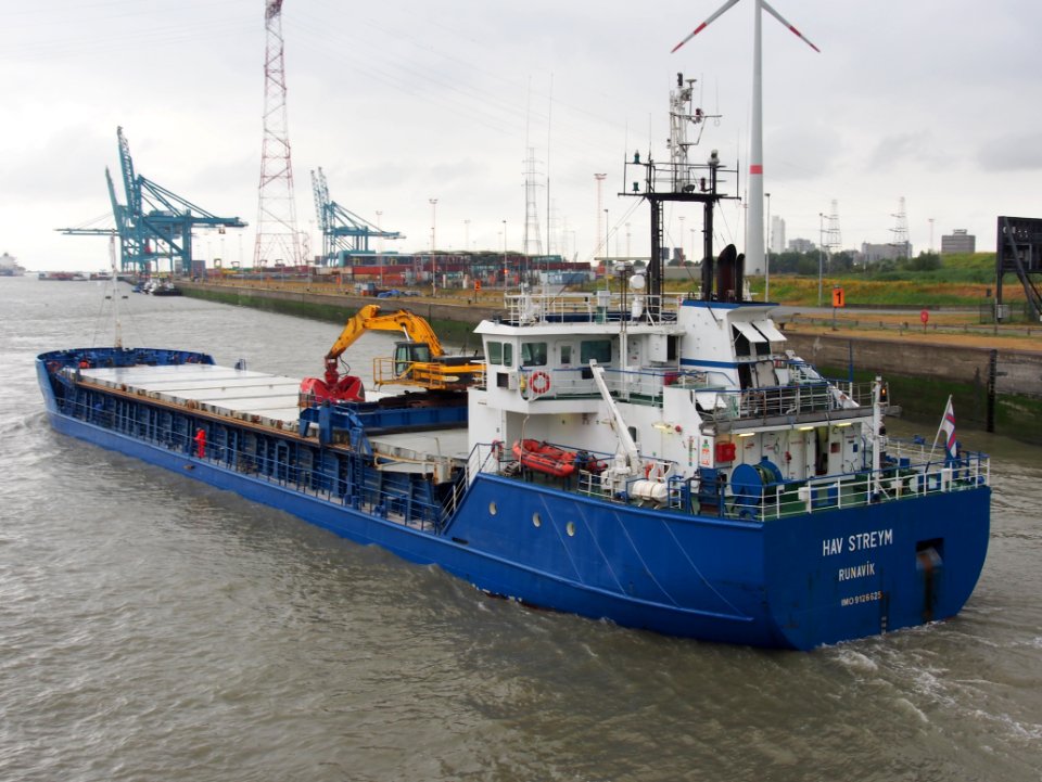 Hav Streym - IMO 9126625, leaving Zandvlietsluis, Port of Antwerp pic2