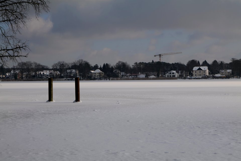 Havel from Bürgerablage with ice and snow 2021-02-10 08