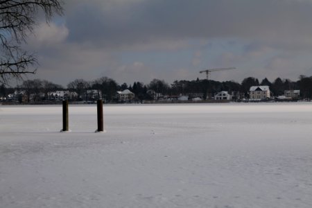 Havel from Bürgerablage with ice and snow 2021-02-10 08