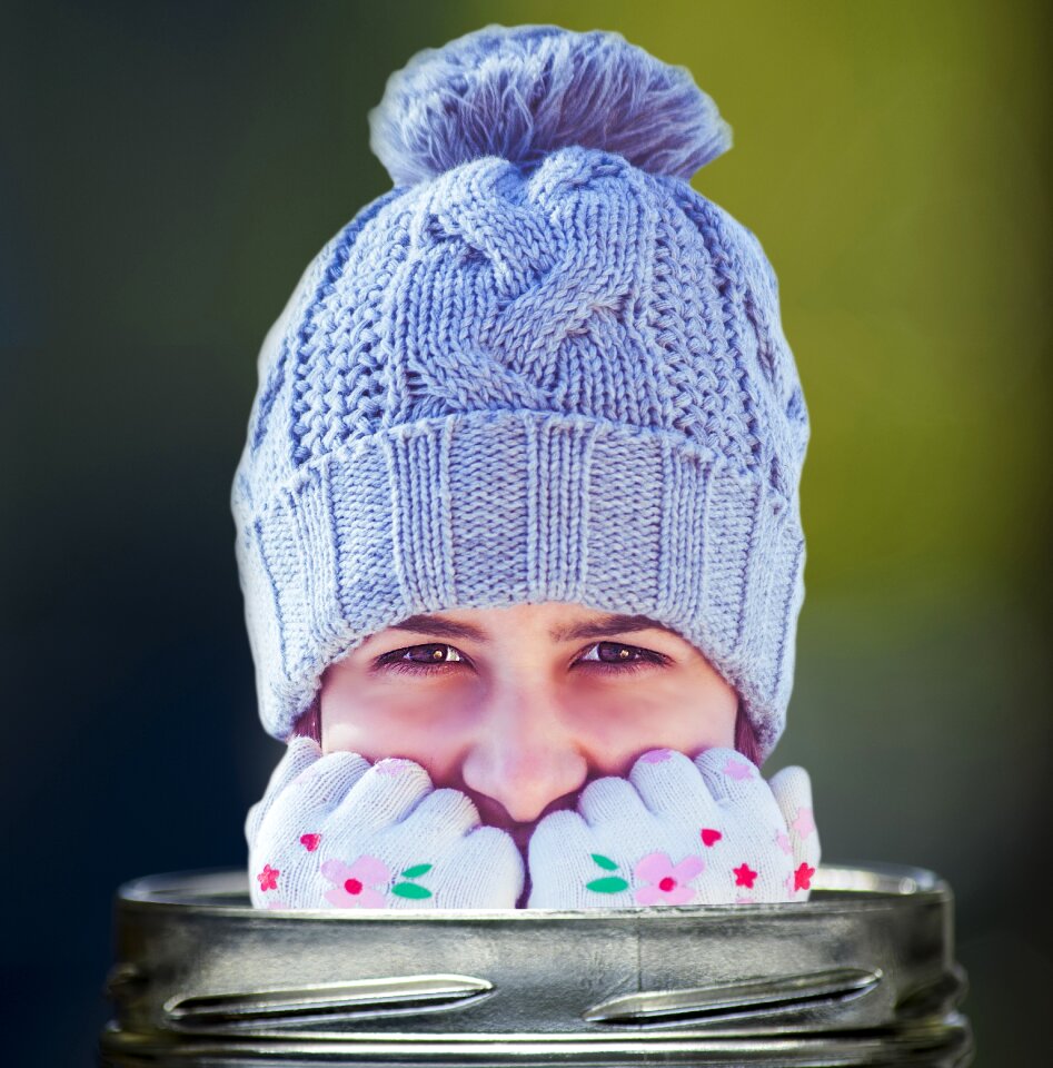 Winter smile snowflakes
