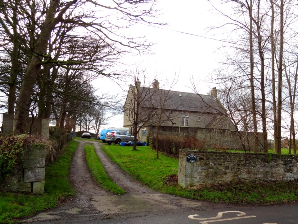 Hauxley Farmhouse Wall And Attached Outbuildings