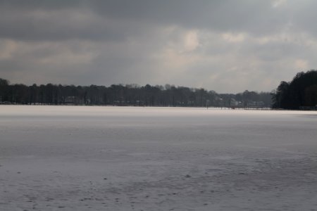 Havel from Bürgerablage with ice and snow 2021-02-10 06
