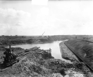 Haven van Werkendam in aanleg. Droogmaking Biesbosch, Bestanddeelnr 903-0516