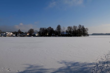 Havel from Hakenfelde with Tegelort with ice and snow 2021-02-10 03