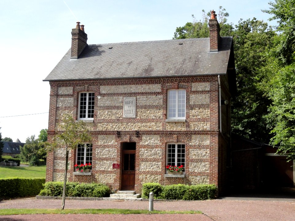 Hautot-le-Vatois (Seine-Mar.) mairie-école