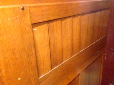 Harmonium Museum Paasloo - harmonium kerk Kalenberg achterzijde gesloten