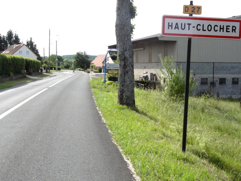 Haut-Clocher (Moselle) panneau d'entrée