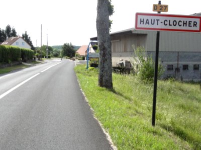 Haut-Clocher (Moselle) panneau d'entrée