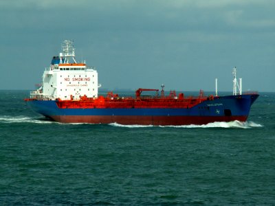 Havelstern 06Aug05 NW above approaching Port of Rotterdam, Holland 06-Aug-2005