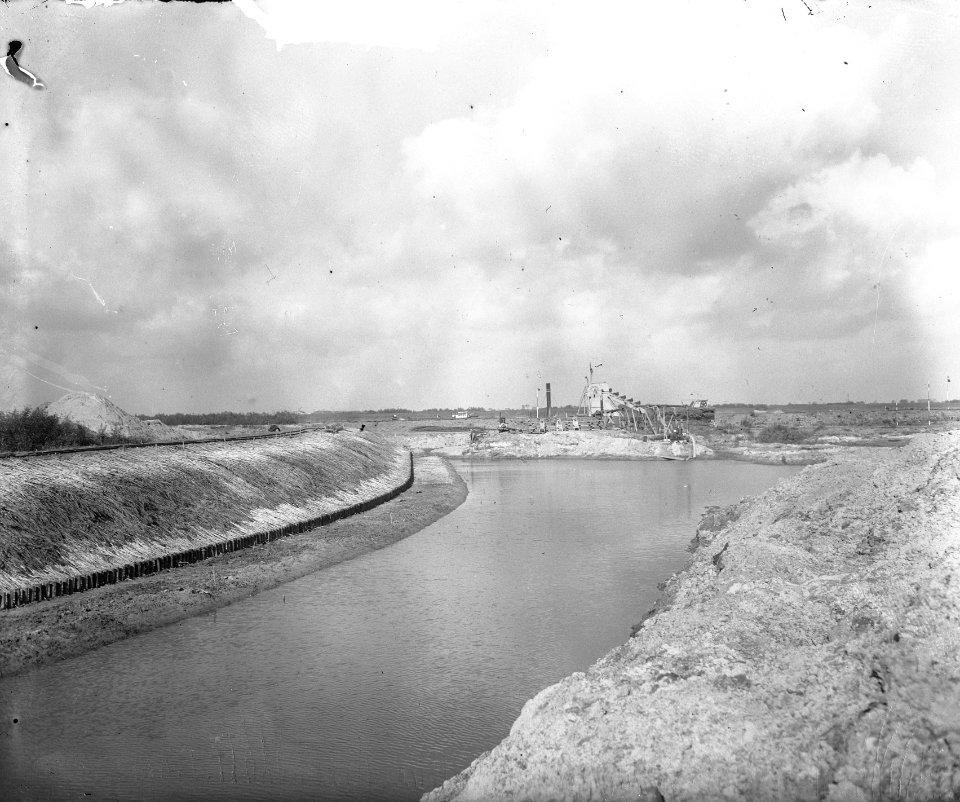 Haven van Werkendam in aanleg. Droogmaking Biesbosch, Bestanddeelnr 903-0518