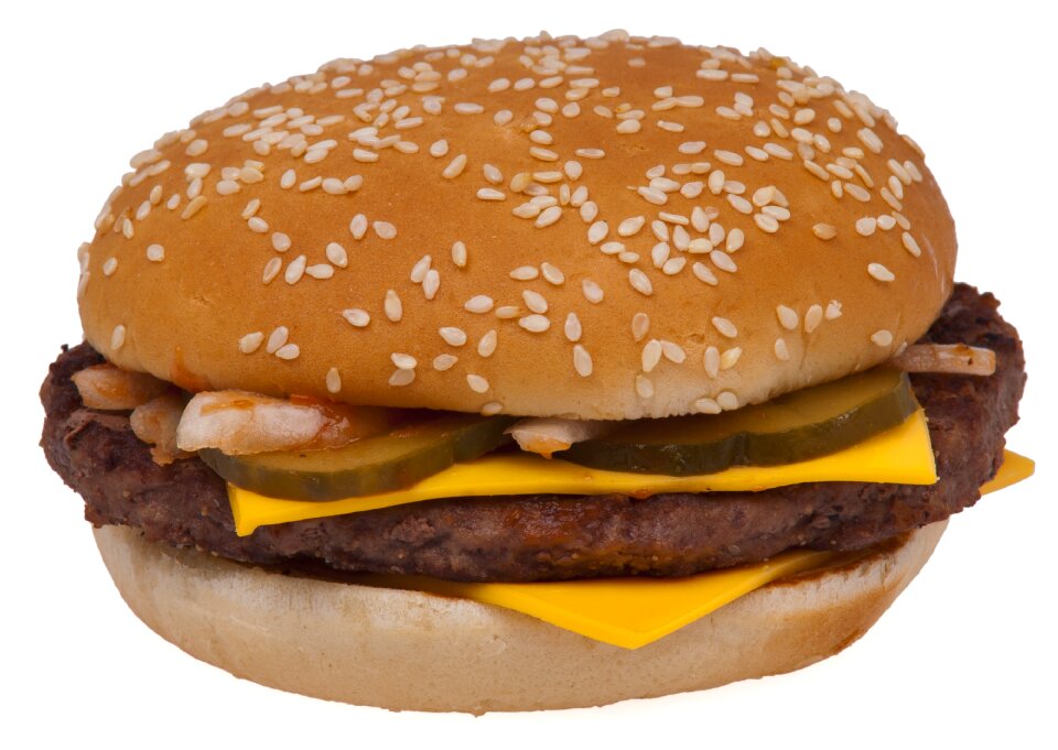 Unhealthy eat lunch