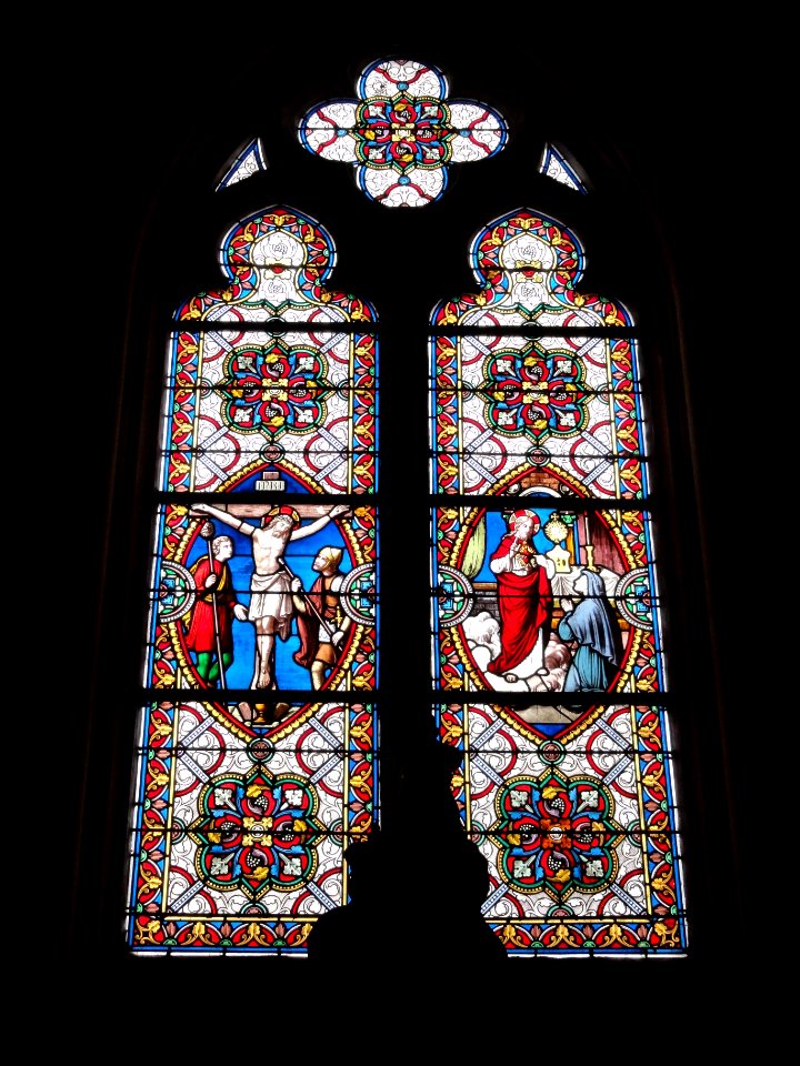 Hautot-l'Auvray (Seine-Mar.) église, vitrail 01