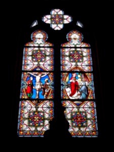 Hautot-l'Auvray (Seine-Mar.) église, vitrail 01
