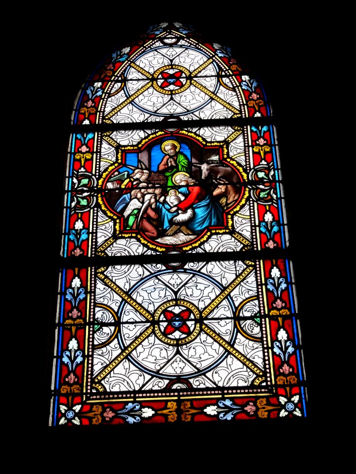 Hautot-l'Auvray (Seine-Mar.) église, vitrail 03
