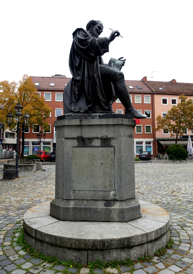 Hans Sachs by Johann Konrad Krausser, 1874 - Nuremberg, Germany - DSC01805