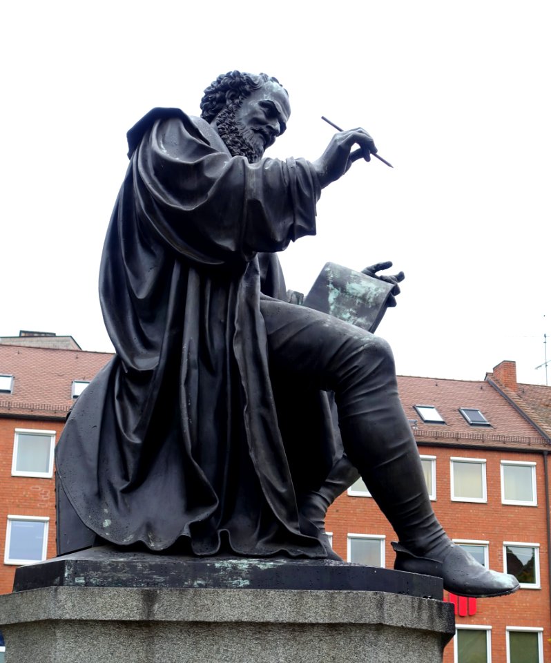 Hans Sachs by Johann Konrad Krausser, 1874 - Nuremberg, Germany - DSC01806