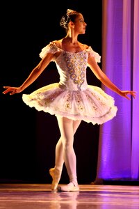 Ballet dancer female rehearsal