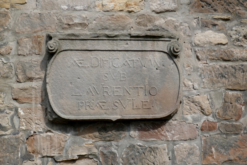 Hardehausen - Inschrift an der Rückseite des Kornhauses