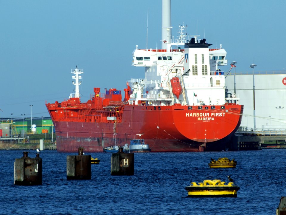 Harabour First, IMO 9473119 at Port of Amsterdam